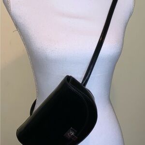 Urban Outfitters Hale Moon Shoulder Crossbody Convertible Belt Bag in black